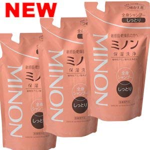 《セット販売》 第一三共ヘルスケア ミノン全身シャンプー しっとりタイプ つめかえ用 (380mL)×3個セット 詰め替え用 【医薬部外品】