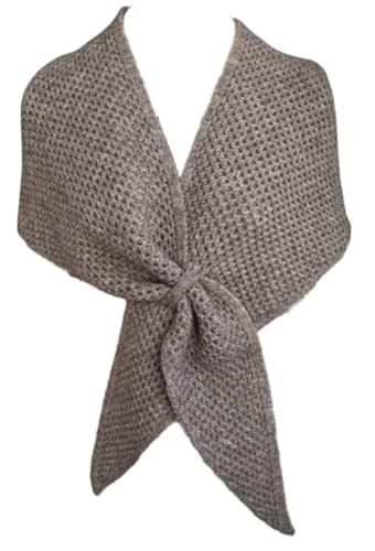 2025 Hollow Knit Triangle Shawl Wrap for Women Corn Stitch Wool Scarf Warm Shoulder Cover-up for Fall Winter