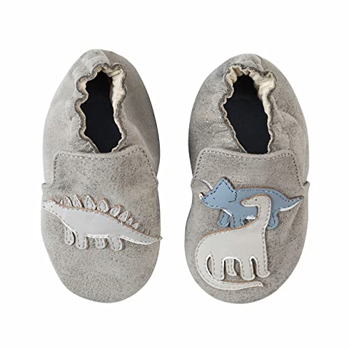 Robeez Baby Boys and Unisex Soft Soles Slip-Resistant Crib Shoes Slippers for Infant and Toddler, 0-24 Months