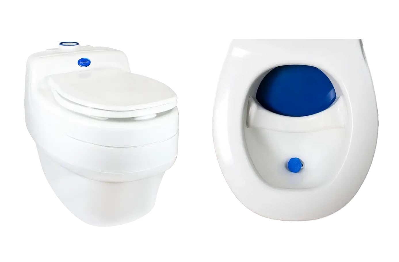 Trenntoilette/Trockentoilette Villa, Komposttoilette, Campingtoilette, Camper, Boot, Wohnmobil, Tiny House, Trockenklo