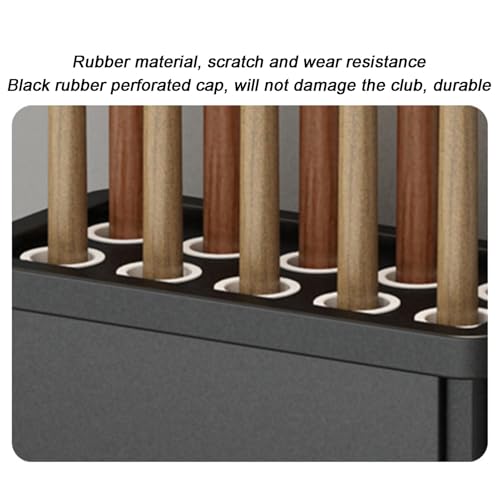 Porte-queue de billard haut de gamme en acier carbone noir - 6