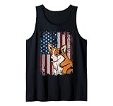 Photo Gallery gallese corgi bandiera americana patriottica corgi proprietario regalo canotta Photo Gallery gallese corgi bandiera americana patriottica corgi proprietario regalo canotta