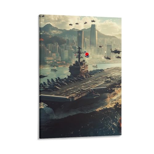 Porte-avions peinture sur toile de salon KDXVMLQPY 40x60cm aux finitions soignées
