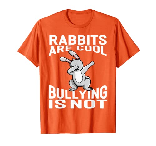 UNITY DAY Dabbing Conejos Son Cool Bullying No Es Naranja Camiseta