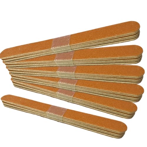ALAZCO 30Pcs Nail File Emery Boards Buffering Files Professional Manicure Pedicure Beauty Tools Dual Sided Nail Files Med & Coarse Set for Home and Salon Washable Travel TSA Friendly