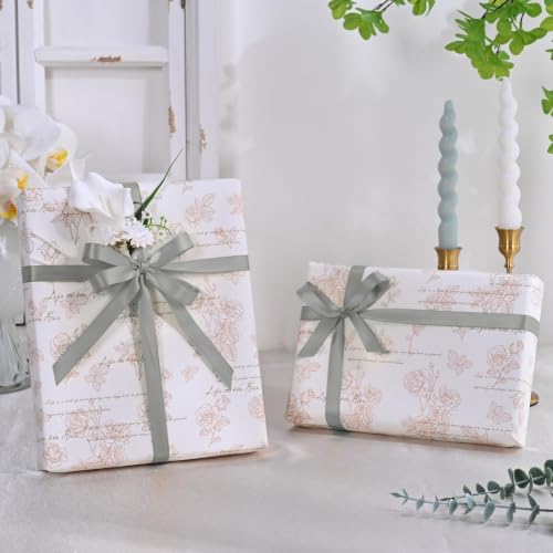 Image of Double Face Silver Satin Ribbon 1 /2 inch X 50 Yards Polyester Silver Ribbon for Gift Wrapping Very Suitable for Weddings Party Invitation Decorations and More