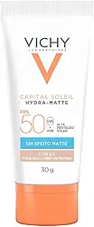 Vichy V Capital Soileil Hydra-Matte FPS50 - Protetor Solar Facial com Cor 30g