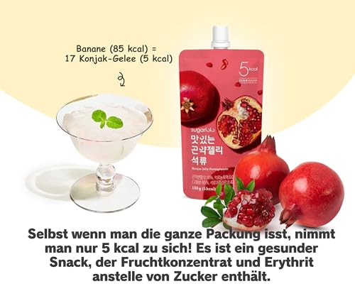 Intake Sugarlolo Konjac Getränk 10x150g | Kalorienarmes, Zuckerfreies Fruchtgelee | Ideal für Diabetiker & Gesundheitsbewusste |Fruchtgeschmack | Sättigend & Lecker
