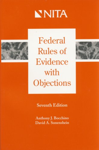 Federal Rules of Evidence with Objections 1601560133 Book Cover