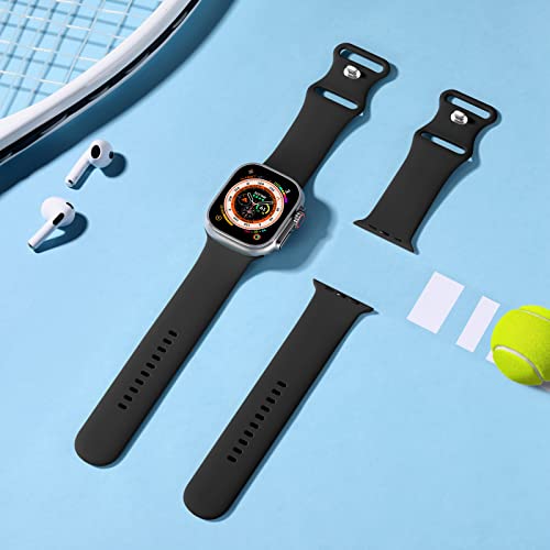 CeMiKa Compatible with Apple Watch Strap 38mm 40mm 41mm 42mm 44mm 45mm 46mm 49mm, Soft Silicone Sport Band Replacement Straps Compatible with iWatch SE SE3 Series 11 10 9 8 7 6 5 4 3 2 1 for Women Men