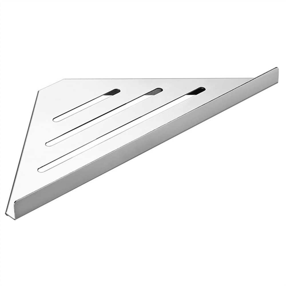 Étagère d'angle de douche en acier inoxydable triangulaire pour rangement shampoing