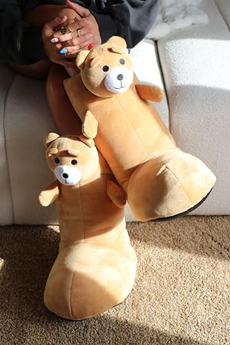 Snuggaboots Plush Teddy Bear Boots - Incredidbly Soft and Comfortable Premium Plushie Slippers3
