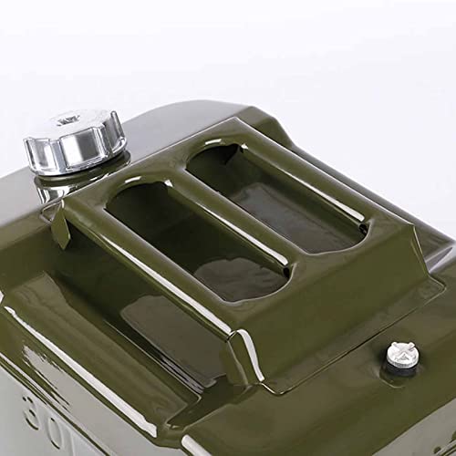 Jerrycan carburant métal 20L vert évitez la panne sèche avec ce bec verseur auto - 3