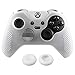 eXtremeRate Soft Anti-Slip Silicone Controller Cover Skins Thumb Grips Caps Semi-Transparent Clear Protective Case for Microsoft Xbox One Elite