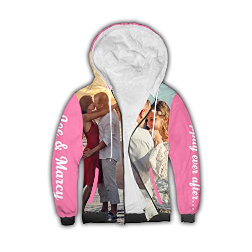 Custom Fleece Zipper Hoodie Adult Fashion Jacket Picture Photo Hoodie