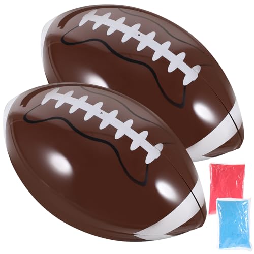 Ballon de rugby gender reveal poudre rose bleu révélation sexe bébé shower