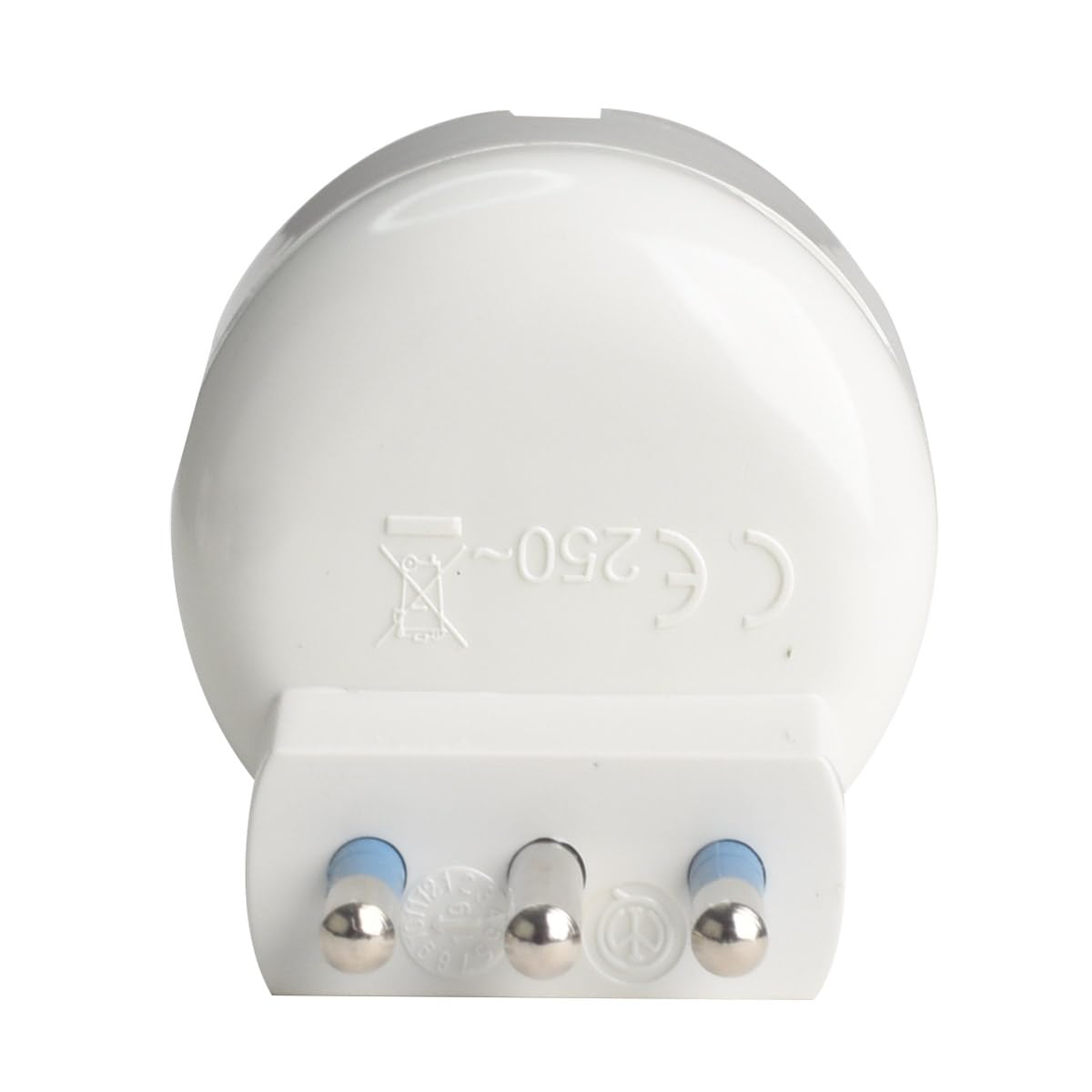 Adattatore con Spina Angolare 10A 2P+T con Presa Piccola 10A/ Schuko 16A, Riduttore a Spina Laterale Salvaspazio 5.7cm (25)