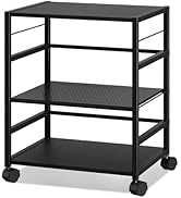 Amazon.co.jp: DEVAISE プリンター台 キャスター付き サイドワゴン