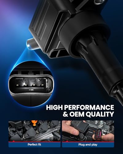 Image of KAX 4 Ignition Coils and 4 Spark Plugs Set for Hyundai Elantra 17-19 2.0L