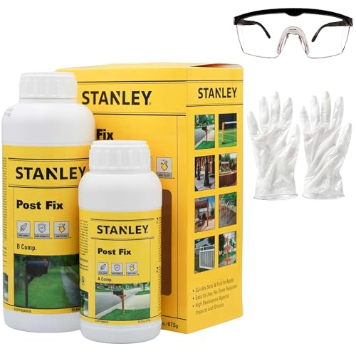 Stanley F996 Fence Post Mix | Concrete Alternative Expanding Foam | Easy to Use,...