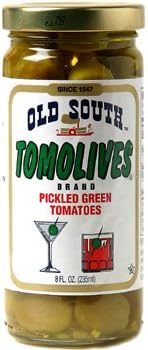 Old South Tomolives Pickled Green Tomatoes 8 Oz Jar (6 Pack)