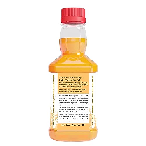 Image of IndicWisdom Wood Pressed Walnut Oil 100 ml (Cold Pressed Walnut Oil - Extracted on Wooden Churner) (Pack of 3)