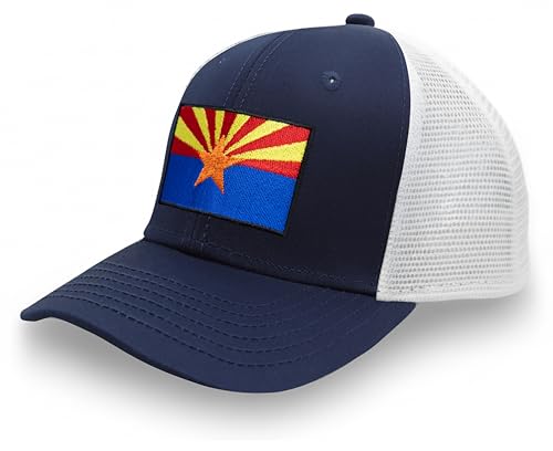 Image of International Tie State Hat for Men and Women, Adjustable Snapback Trucker Baseball Cap with Embroidered Patch