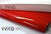 VViViD Red High Gloss Realistic Paint-Like Microfinish Vinyl Wrap Roll with VViViD XPO Air Release Technology (12in x 60in)
