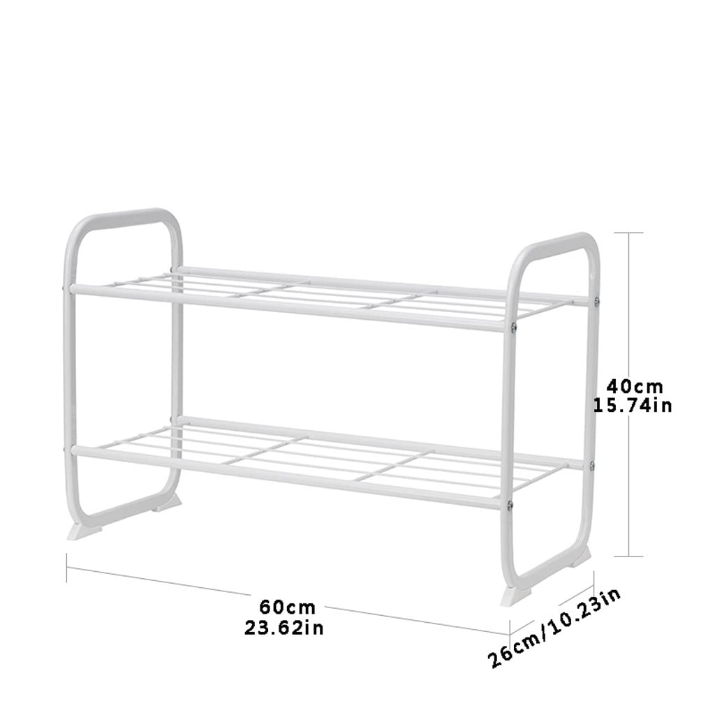 Schuh-Organizer für den Eingangsbereich, stapelbar, 2-stöckig, Schuhregal, Stoff, stabiles Aufbewahrungsregal für Zuhause, Eingang, Schuhorganisation, kann 3–6 Paar Zapatero für den Eingang