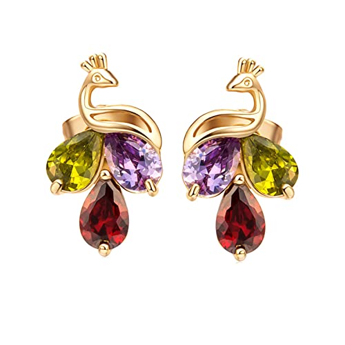 Boucles d'oreilles phénix en or pour femme parfaites du bureau aux soirées habillées