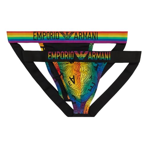 Emporio Armani Men's Bold Monogram 2-Pack Jockstrap