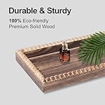 Bathroom Countertop Organizer, 2 Tier Vanity Organizer and Storage for Cosmetic Skincare Perfume, Wood Bead Storage Shelf for Bathroom Kitchen Coffee Station - Image 5