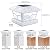 SIEDiNLAR Solar Post Cap Lights Outdoor 2 Color Modes 8 LEDs for 4x4 5x5 6x6 Posts Fence Deck Patio Decoration Warm White & Cool White Lighting White (6 Pack)