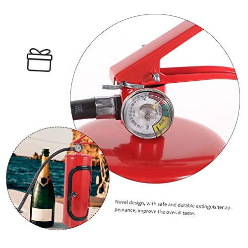 Miniatura 5 de Holidyoyo Extinguisher Caja De Almacenamiento Creativa Para Botella De Whisky Para Vino Tinto, Elegante Armario De Metal Con Diseño De Extintor Para Decoración