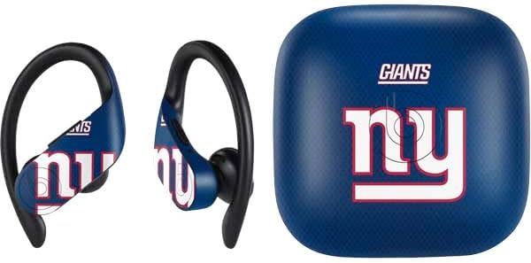 Skinit Decal Audio Skin Compatible with PowerBeats Pro - Officially Licensed NFL New York Giants Blue Performance Series Design
