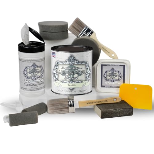 ALL-IN-ONE Paint, Bond-N-Flex Vinyl & Leather Repair Kit - Truffle