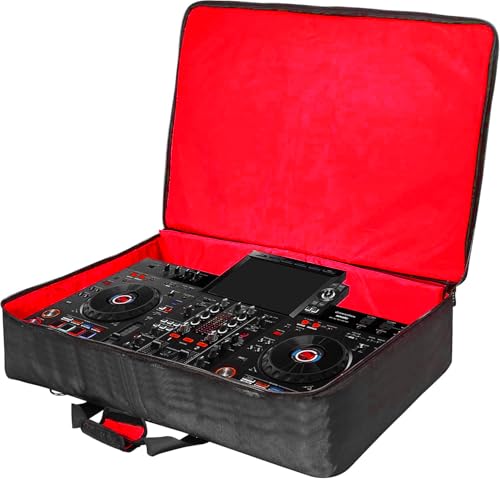 Image of GIG Master DJ Console & Controller Cover /Safety Case /Backpack for Pioneer DJ DDJ-GRV6, Heavy Padded Light Weight with Double Pocket (Black)