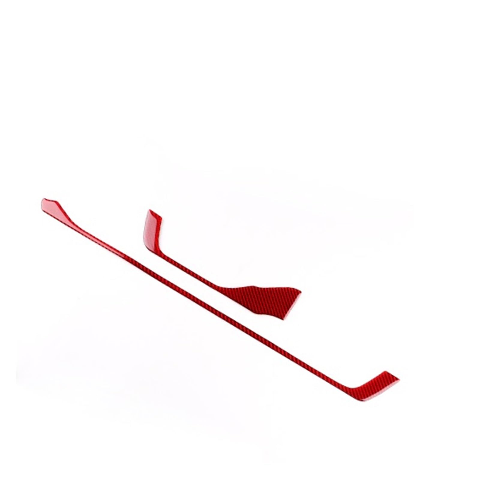 Car Trim Interior for Toyota for RAV4 XA50 2019-2025 LHD RHD Car Dashboard Decor Strip Trim Soft Carbon Fiber Sticker Interior Mouldings(for LHD Red)