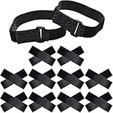 Mikikit Elastische Verstellbare Stiefelriemen für Kniehohe Overknee Stiefel Rutschfeste...