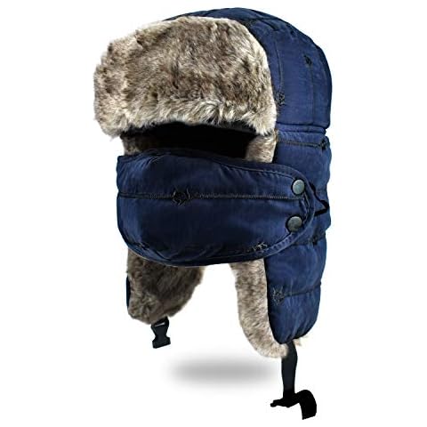 Unisex Winter Trooper Hat with Face Mask Cover