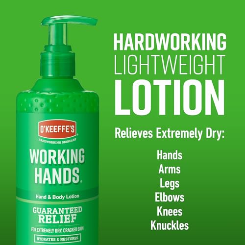 O'Keeffe's Working Hands Hand & Body Lotion, 315ml –Suitable for Sensitive Skin | Hydrates, Restores & Relieves Dry, Cracked Skin | Fast-absorbing, Non-Greasy & Suitable for Daily Use - Image 4