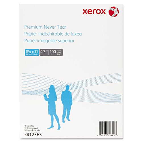 Papier polyester Xerox 3R12363 mat en boîte de 100 feuilles pour impression laser