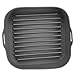 Kosz do frytownicy, miska silikonowa Frytkownica silikonowa Ekologiczna do akcesoriów do frytownicy(Kwadratowy szary opp)