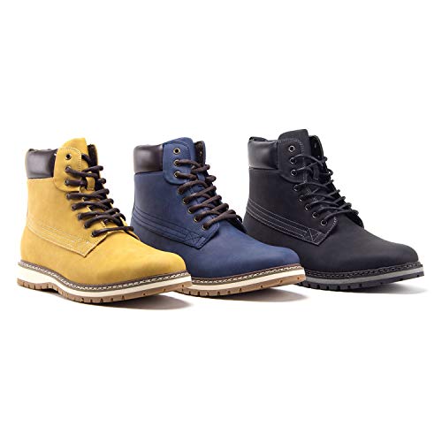 Jazamé Men's C-2816 Tall Mid Chukka Casual Round Toe Zipped Sneaker Boots4