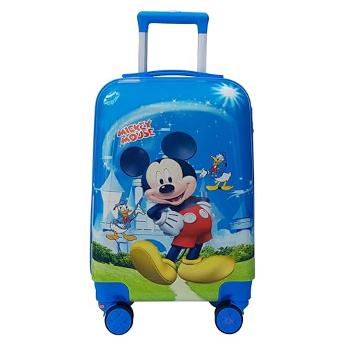 Image of JUNIOR JOE 20 Inch Kids Suitcase with 4 Wheel Travel Trolley Bag (4 Day Trip) (Multicolour-1)