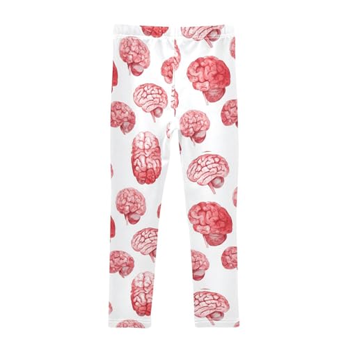 Boccsty Watercolor Big Human Brain Girls Leggings Kids Yoga Pants Dance Active Tights 4T2