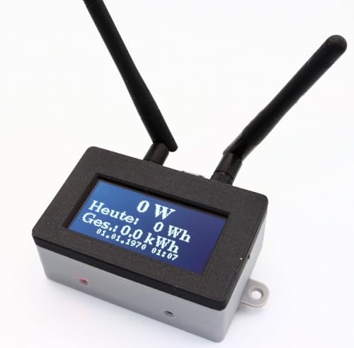 DX - DTU-MAX für Hoymiles HM-Serie Wechelrichter im 3D Gehäuse mit 2 Antennen 2 42 OLED Display mit OpenDTU