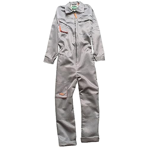 [one+lifestyle] つなぎ メンズ レディース キッズ 作業服 長袖 おしゃれ 作業着 続き服 オーバーオール サロペット ゆったり 大きいサイズ ストレッチ ツナギ ワーク パンツ サスペンダー ズボン グレー オレンジ カーゴ 動きやすい カジュアル 男女兼用 春 夏 秋 冬 オールシーズン (S)