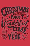  Merry Christmas Notizbuch: Notizbuch 120 Seiten liniert ( 6 x 9 inches)