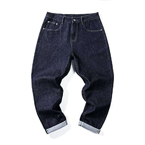 Pockets Designer Jeans surdimensionnés imprimés style harem ample dark